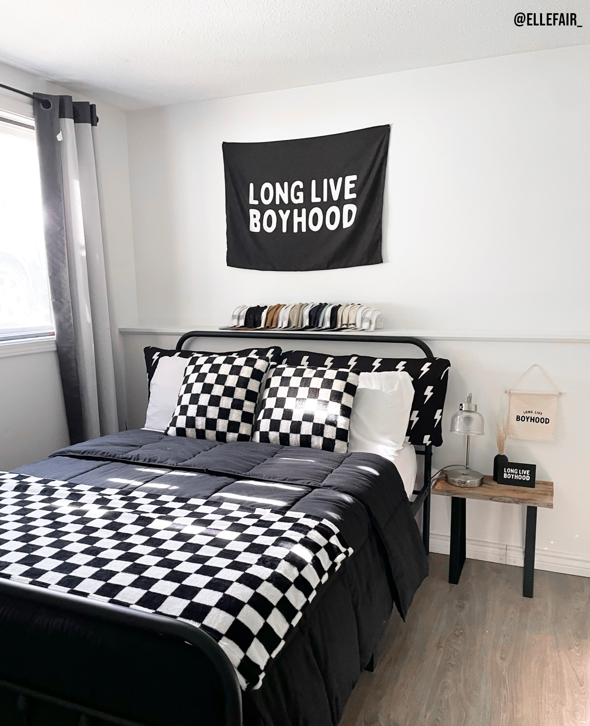 Long Live Boyhood Banner (Black)