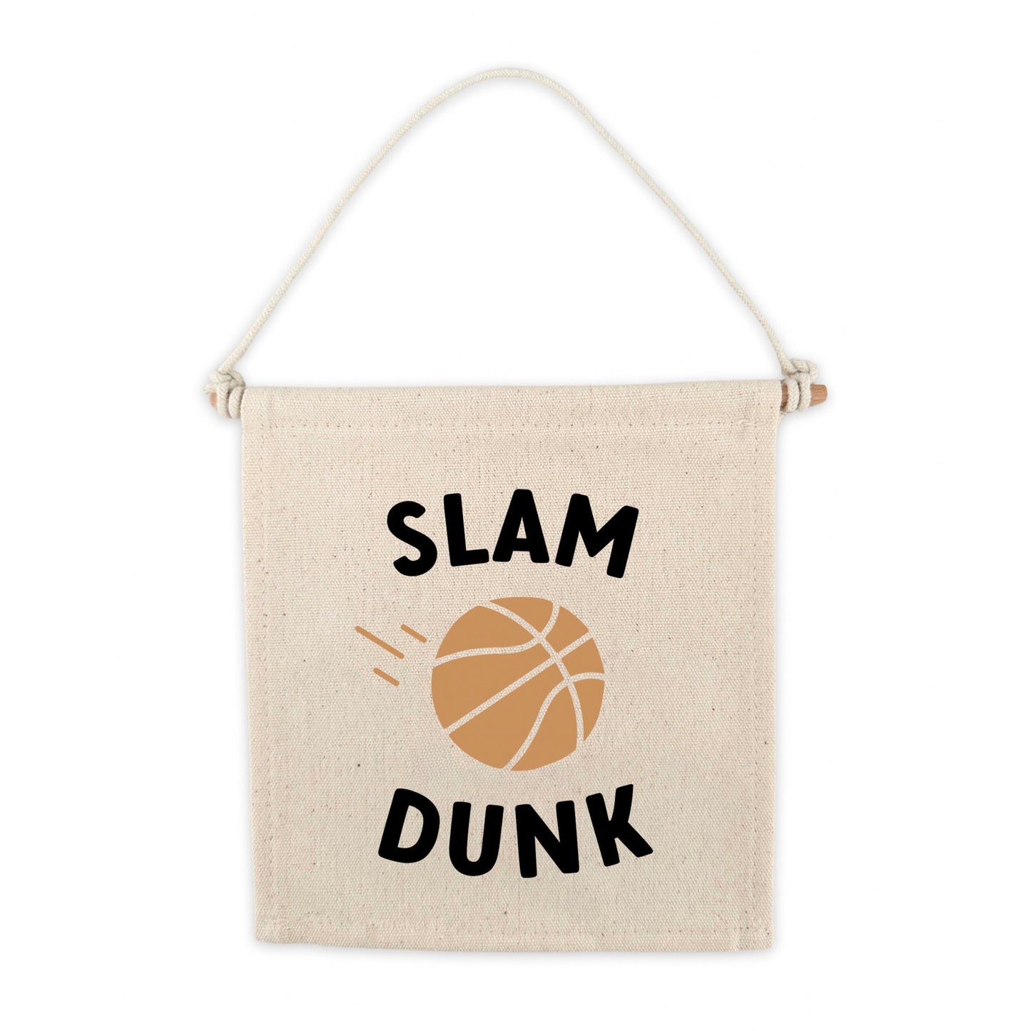 Slam Dunk Basketball Canvas Hang Sign