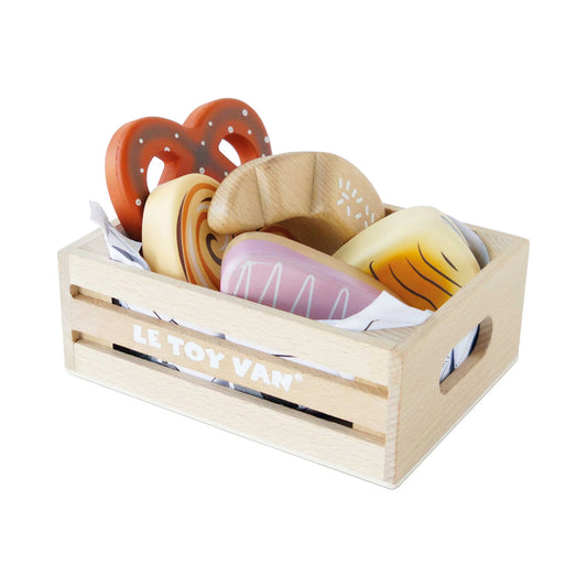 Bakery & Patisserie Wooden Market Crate - Wooden Toy Food by Le Toy Van