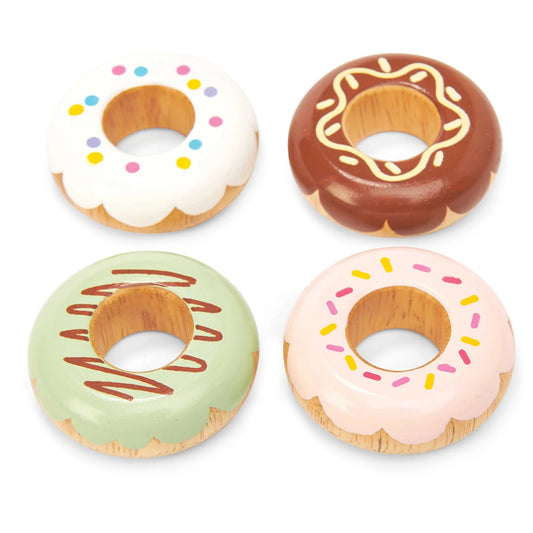 Wooden Doughnut Play Food Set - Wooden Toy Food by Le Toy Van