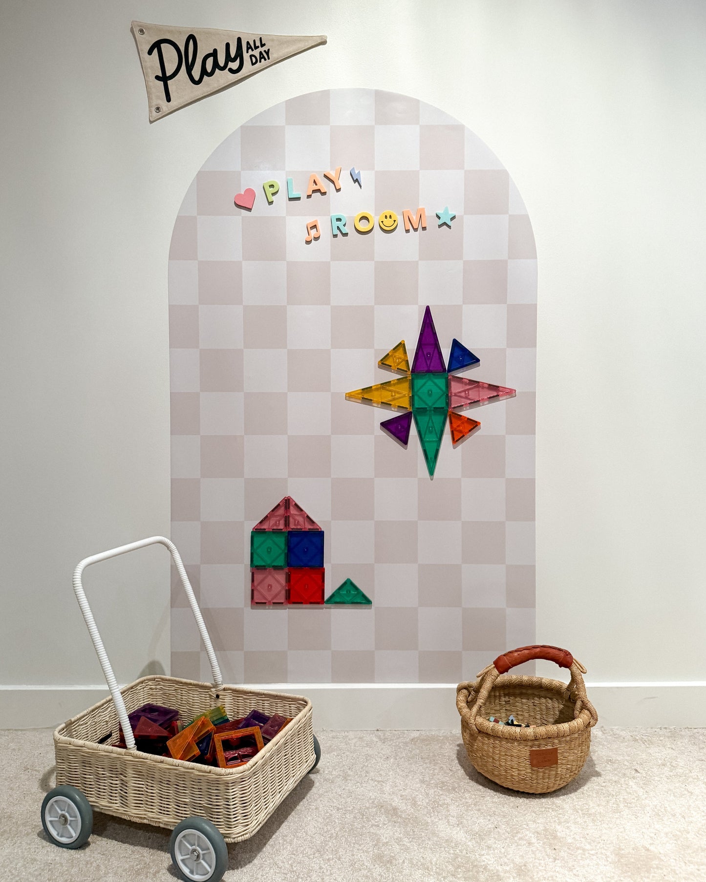 MEGA Magic Playwall - Arch Magnetic Wall Decal for Kids