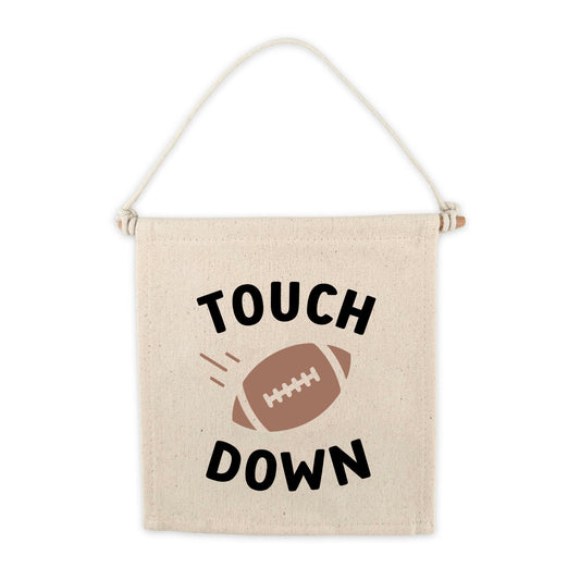 Touch Down Football Canvas Hang Sign