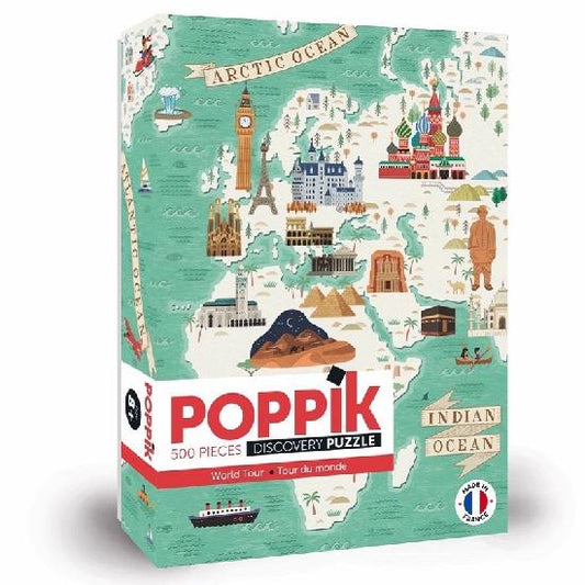 (DAMAGED BOX) World Tour Puzzle (500 pcs) - by POPPIK