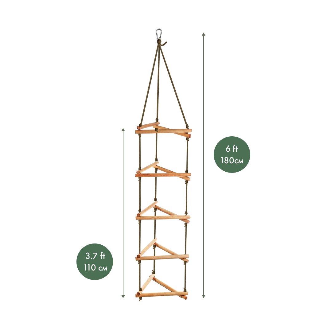 Échelle de corde triangulaire pour enfants