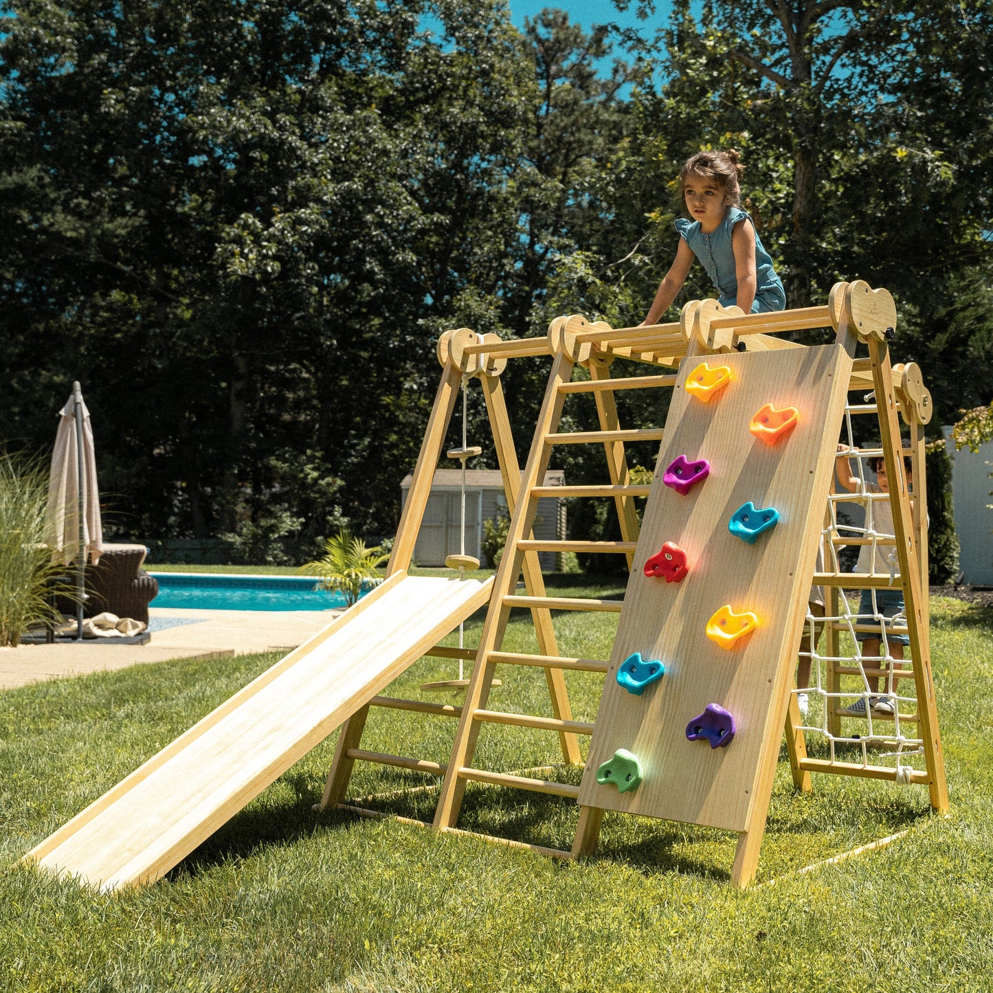Chestnut - 8-in-1 Jungle Gym for Toddlers by Avenlur