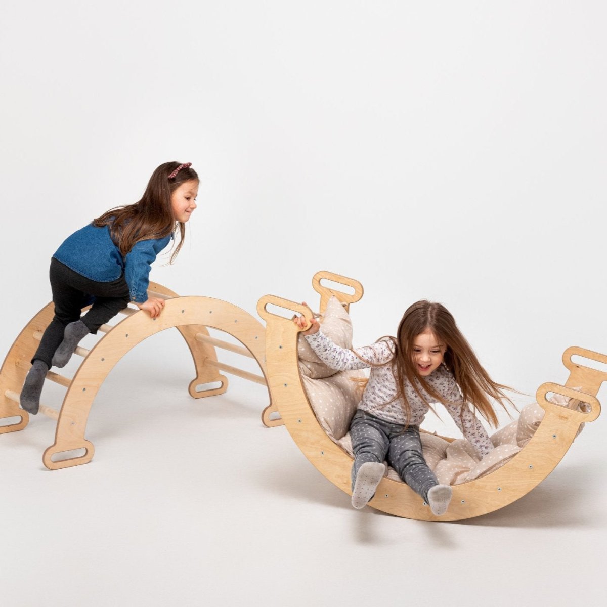 Coussin pour arche d'escalade et balance à bascule – Beige (coussin uniquement)