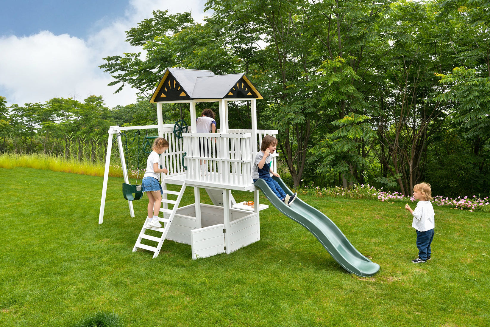 Craftsman - Modern Backyard Outdoor Swing Set by Avenlur – Wood Wood Toys