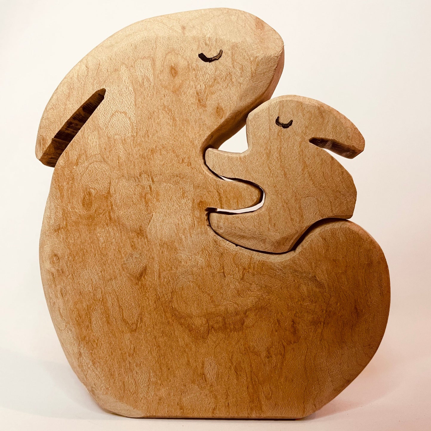 Handmade Bunny Hug Puzzle - Made in Canada