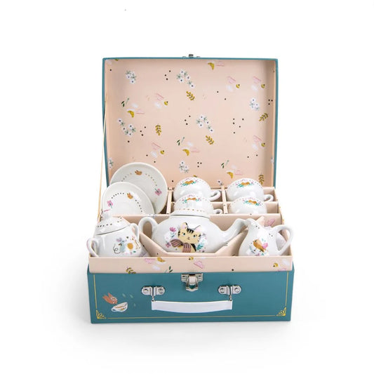 (DAMAGED BOX)  Parisiennes - Ceramic Tea Set by Moulin Roty