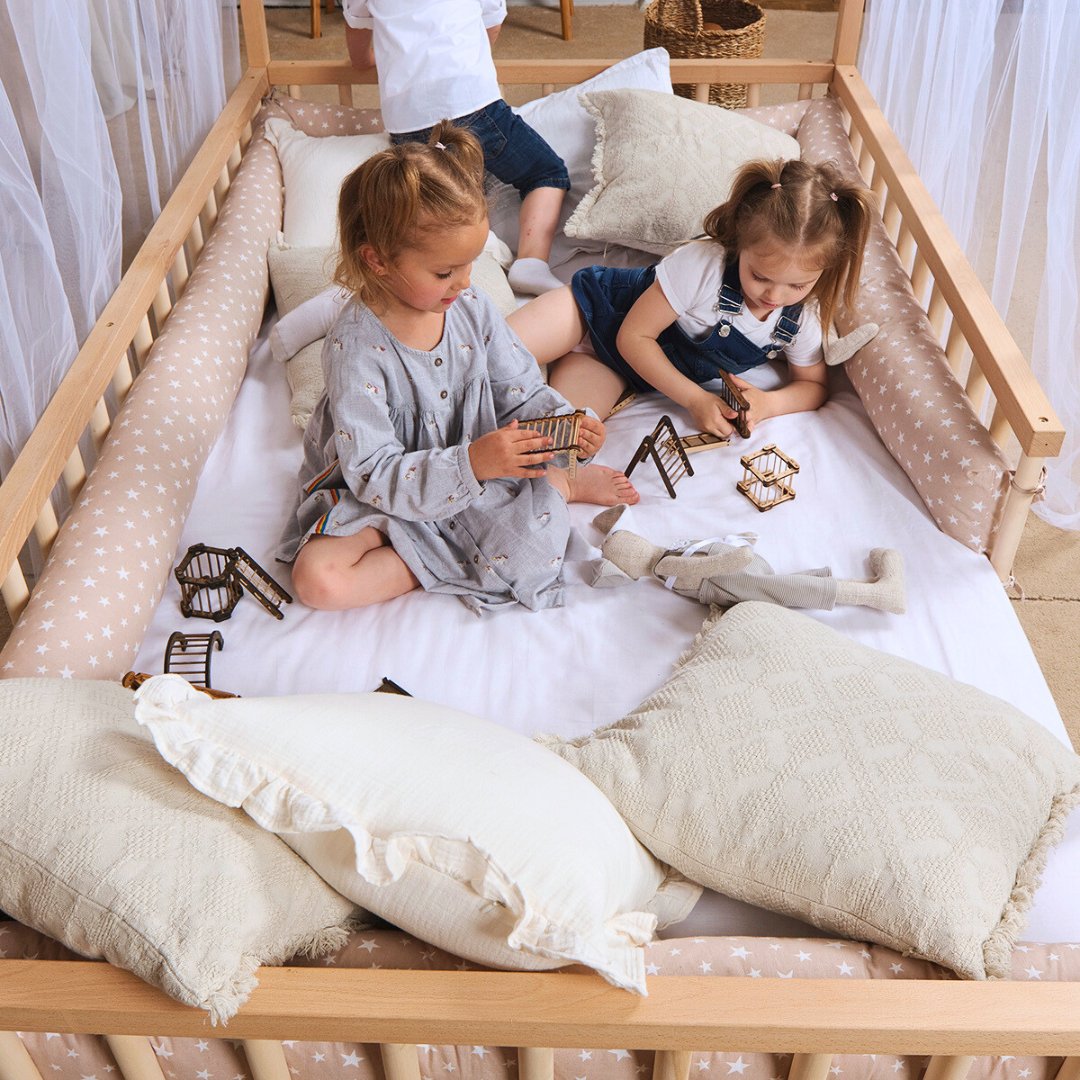 Lit maison pour enfants et tout-petits à partir de 1 an (taille double américaine) + CADEAU GRATUIT