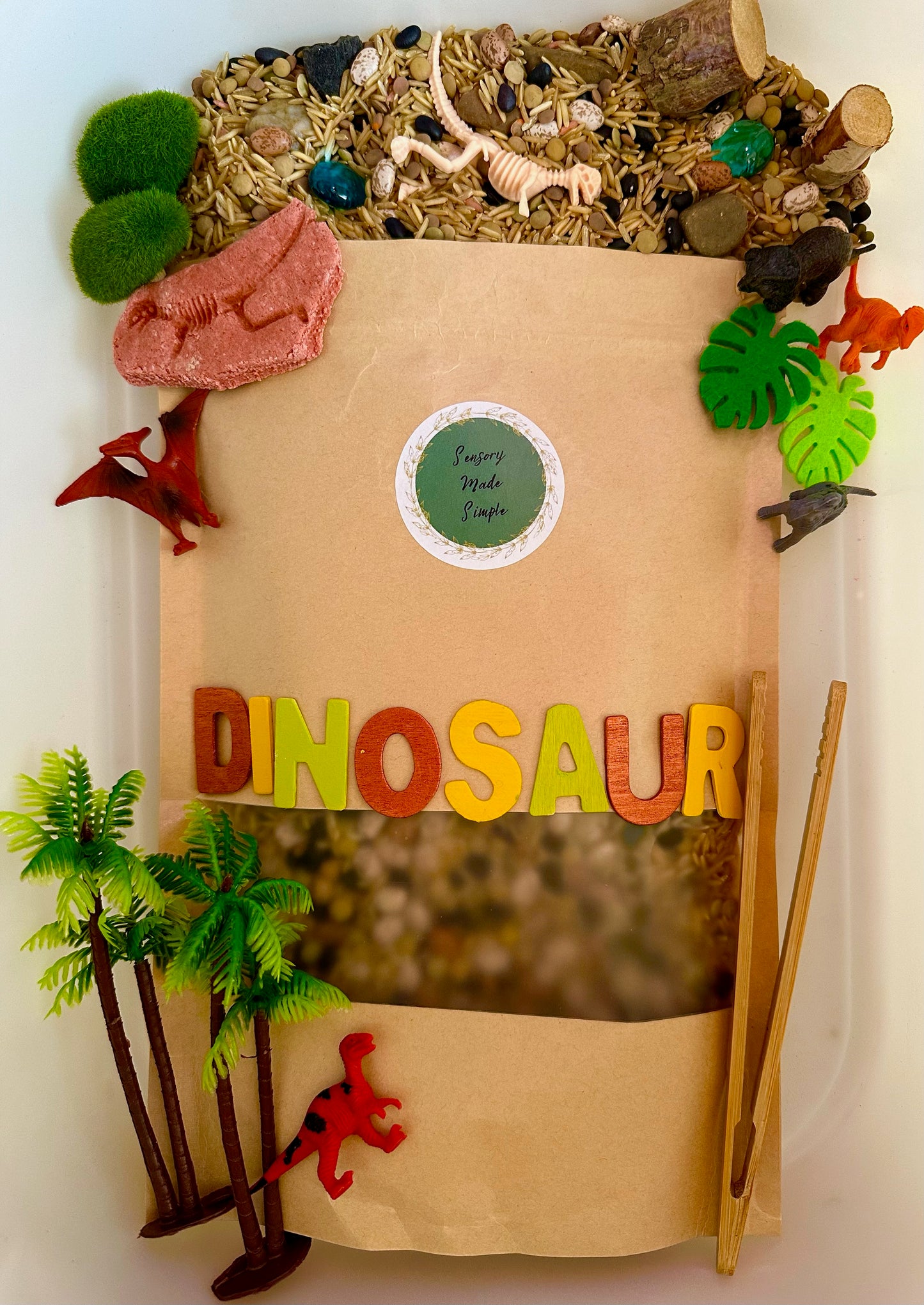 Kit sensoriel Dinosaure par Sensory Made Simple