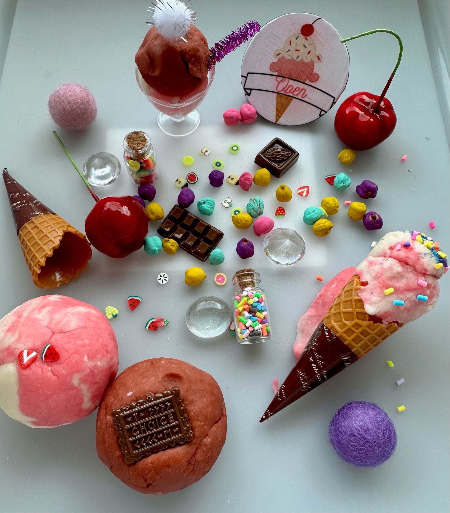 Ice Cream Shop Play Dough Kit by Sensory Made Simple