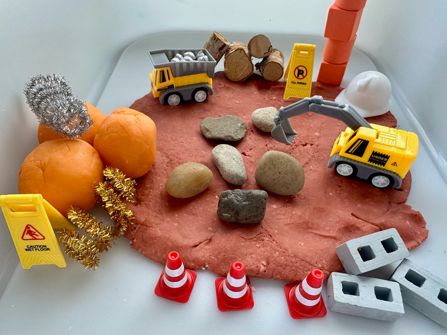 Construction Play Dough Kit by Sensory Made Simple