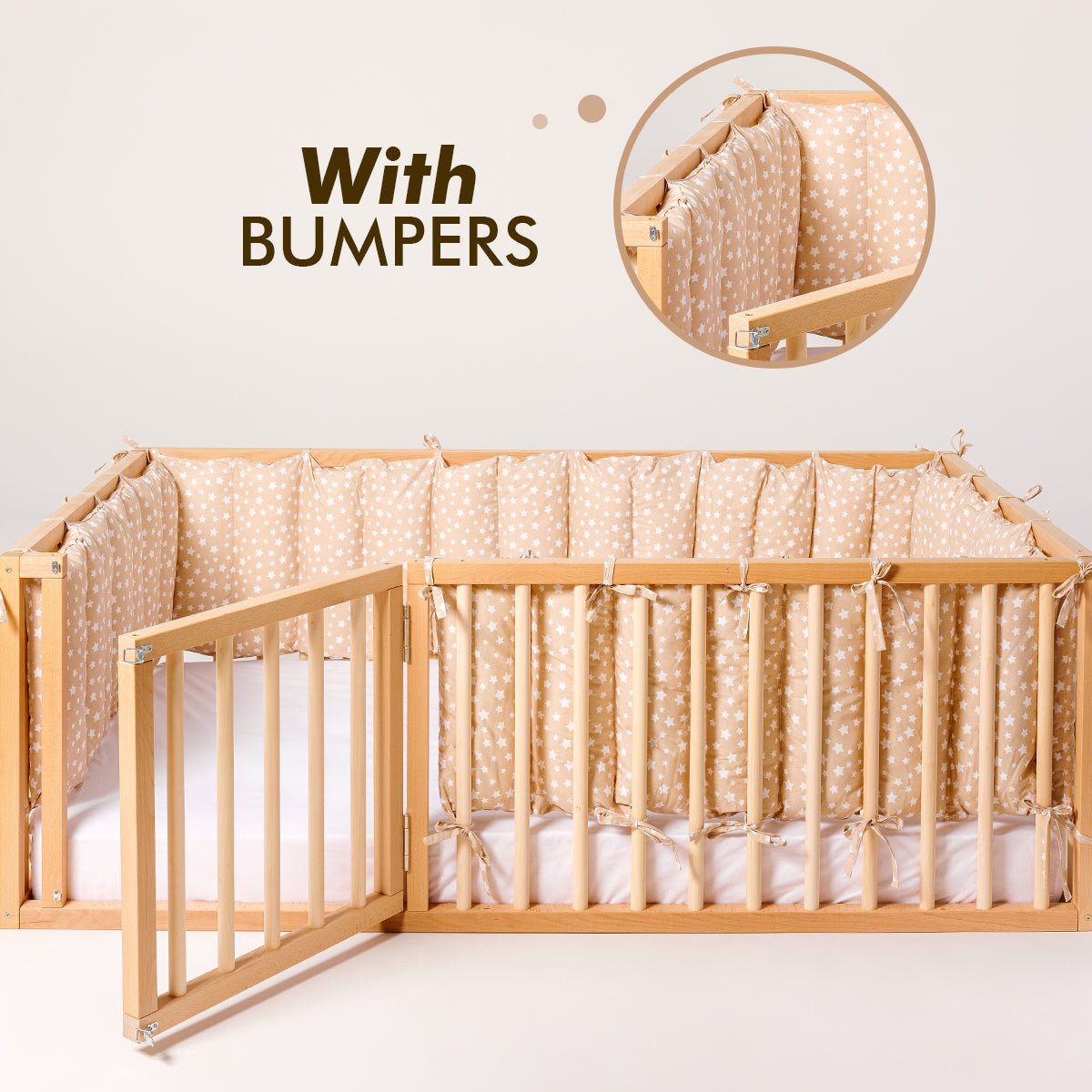 Lit Montessori pour enfants et tout-petits à partir de 6 mois (taille US) + CADEAU GRATUIT