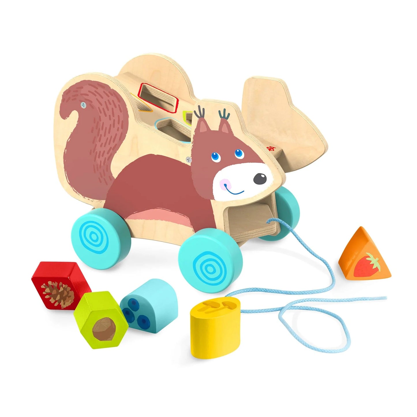 HABA Squirrel Pull Along Toy Sorting Box
