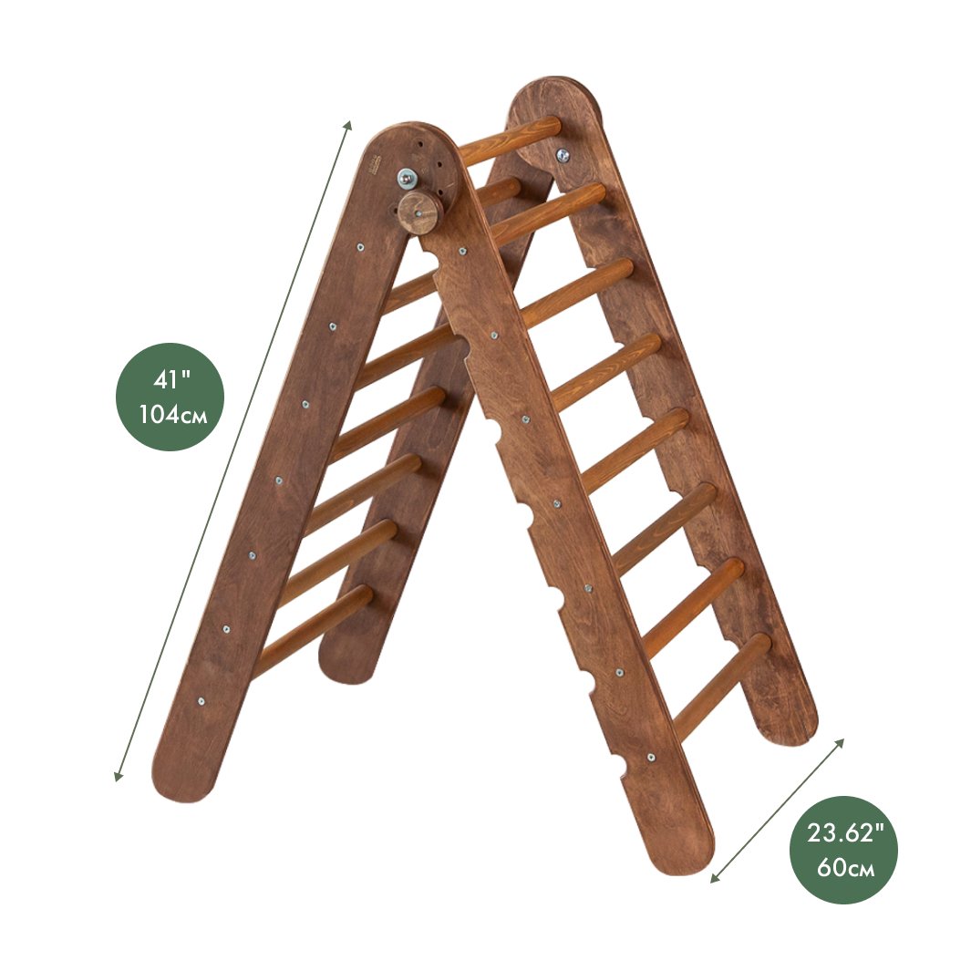 Échelle triangulaire - Grimpeur Montessori pour les tout-petits 1-7 ans – Chocolat