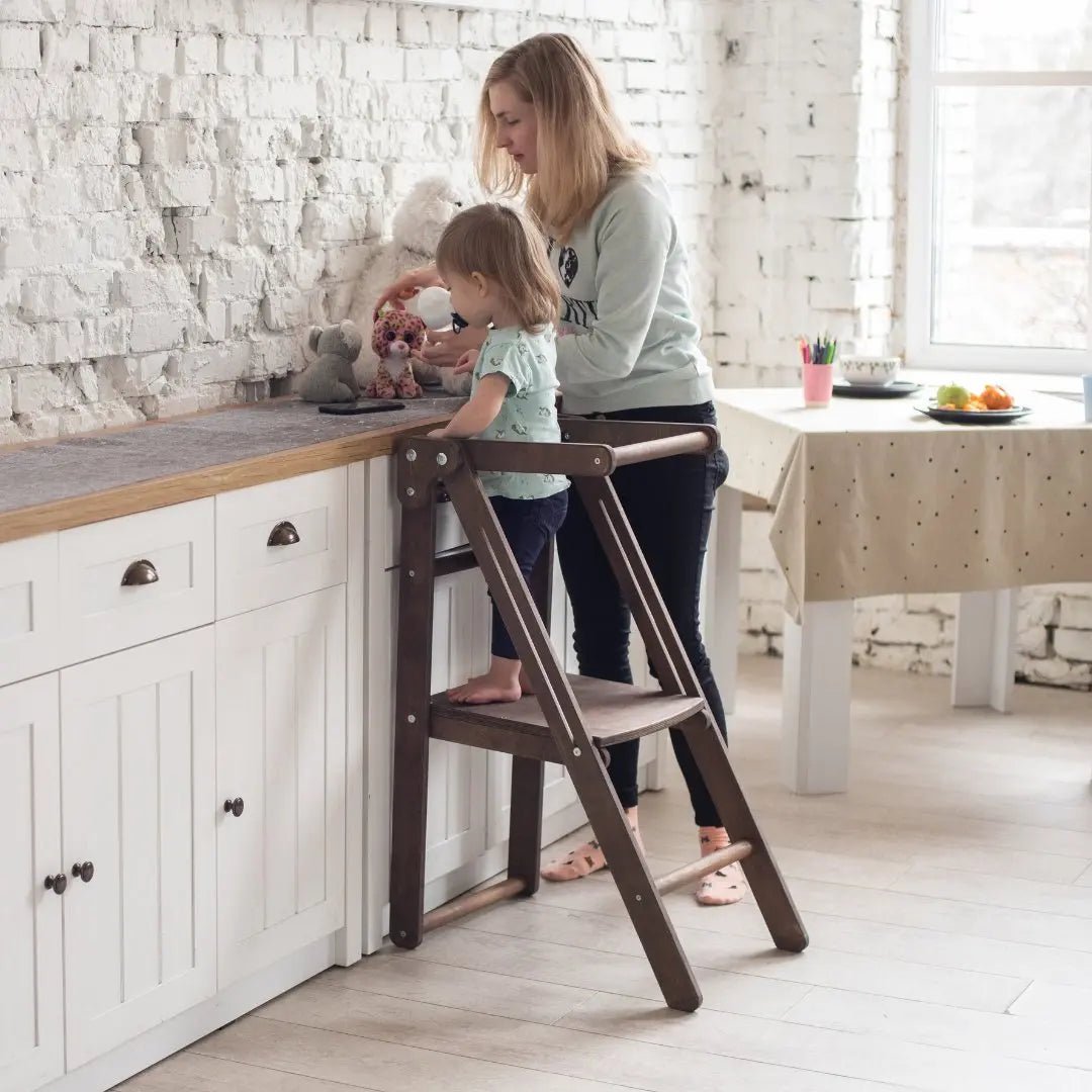 Wooden Step Stool for Preschool - Kid Chair That Grows