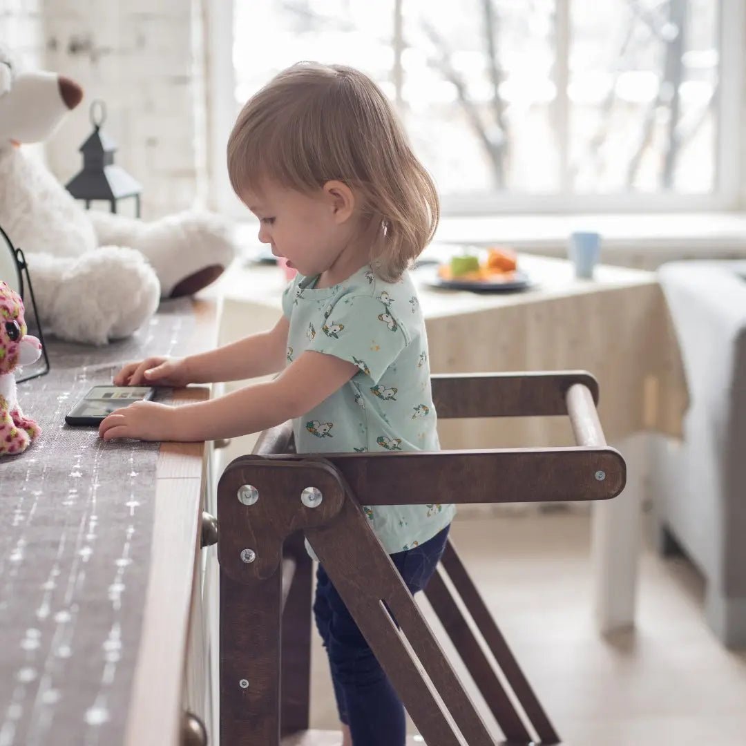 Wooden Step Stool for Preschool - Kid Chair That Grows