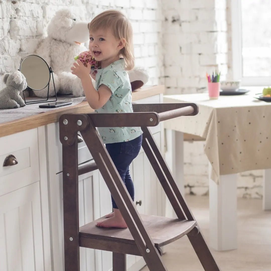 Wooden Step Stool for Preschool - Kid Chair That Grows