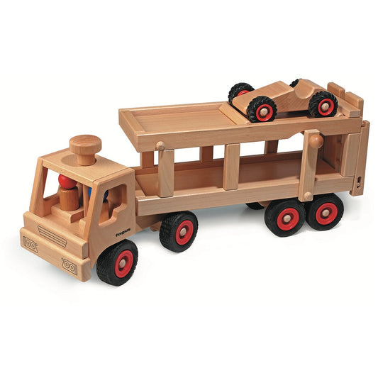 Camion transporteur de voitures Fagus - Véhicules de jeu en bois d'Allemagne