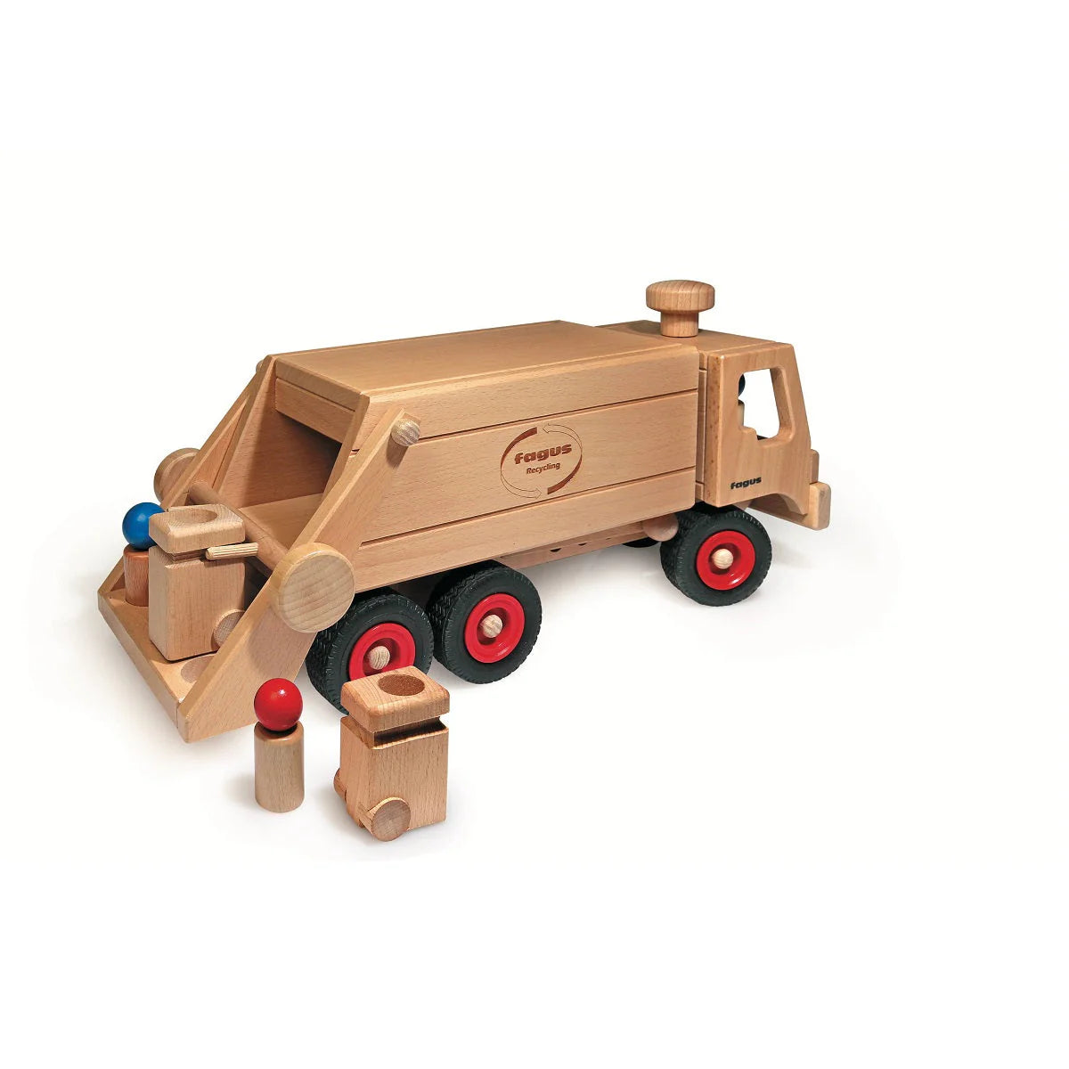 Garbage Tipper Truck - Wooden Play Vehicles from Germany