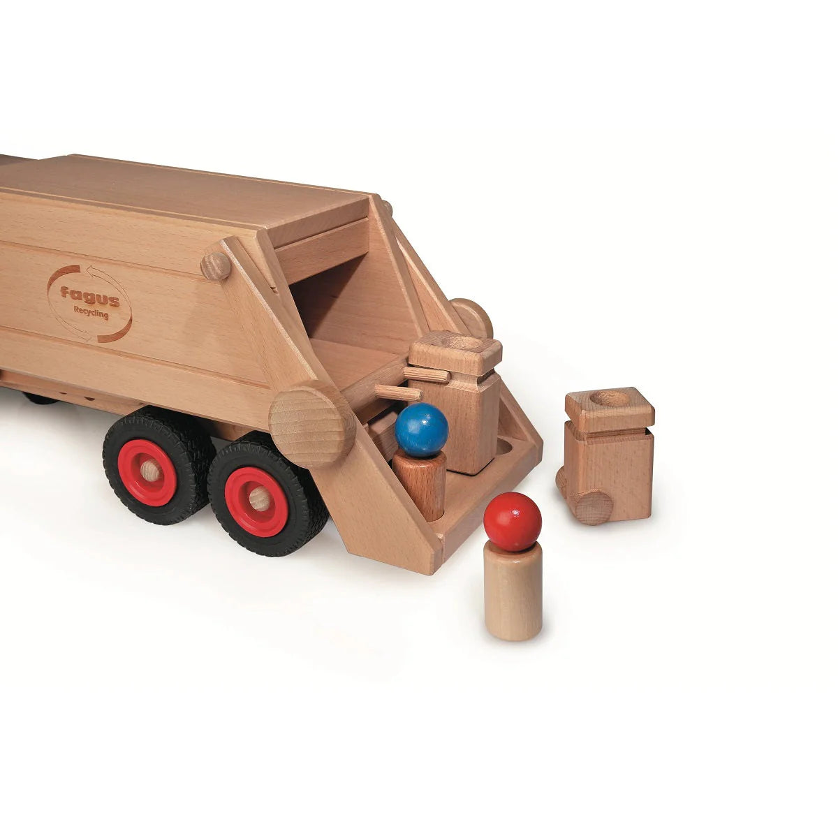 Garbage Tipper Truck - Wooden Play Vehicles from Germany