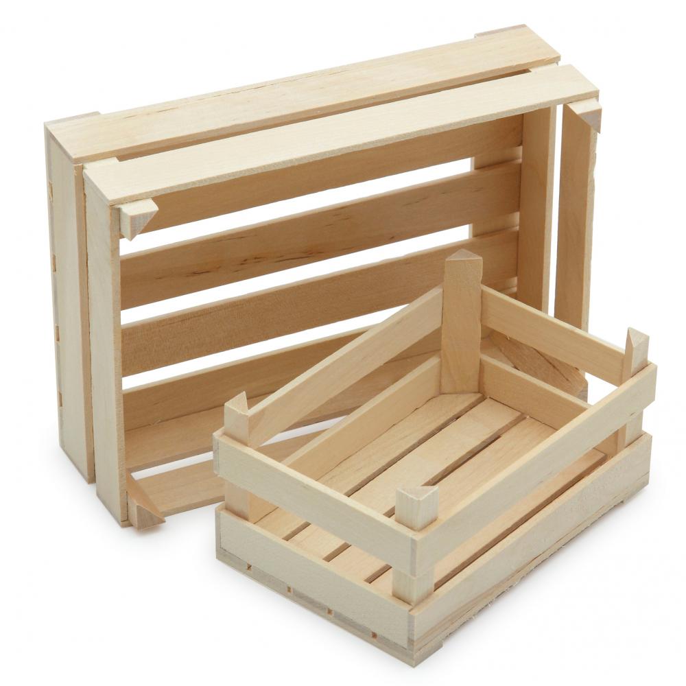 Erzi Wooden Produce Crate (Large) - Play Food Made in Germany