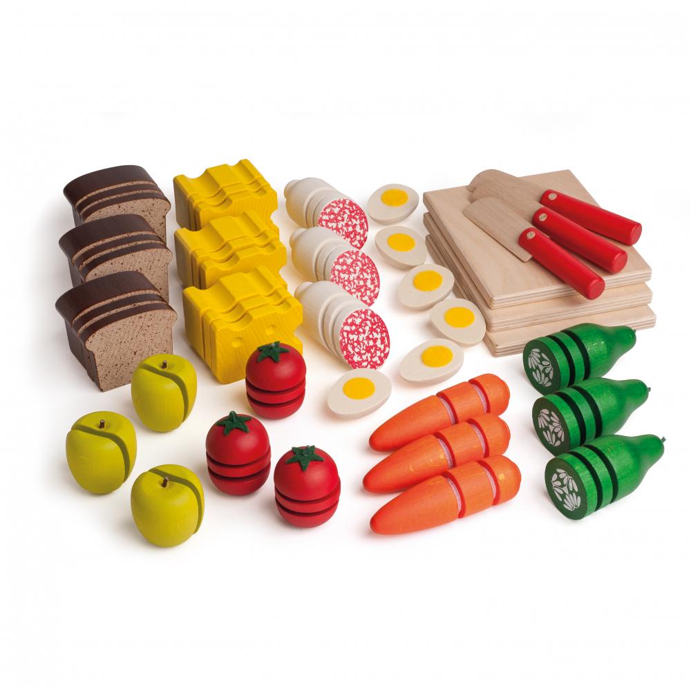 Erzi Learning Box: Cutting and Preparing - Play Food Made in Germany