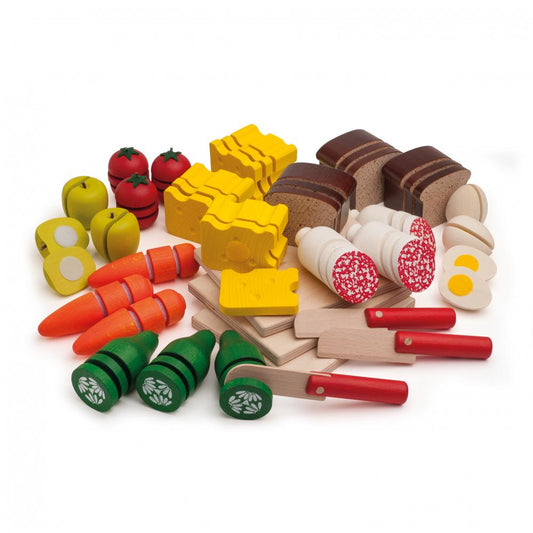 Erzi Learning Box: Cutting and Preparing - Play Food Made in Germany