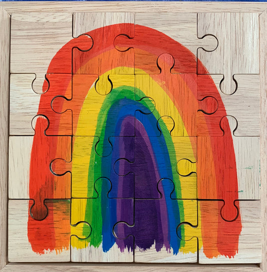 Papoose - Bright Rainbow Puzzle (16 pcs)
