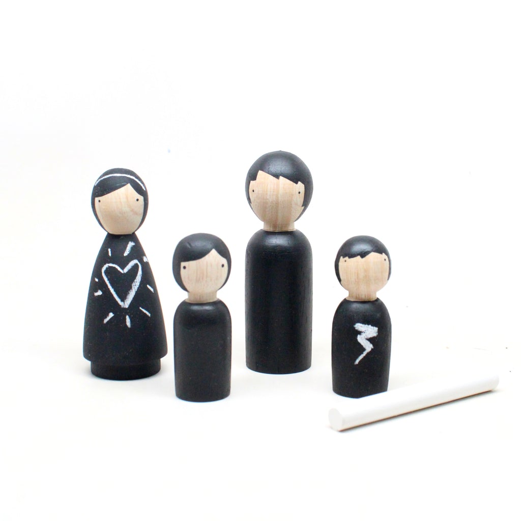 Goose Grease Wooden Peg Dolls - The Chalk People