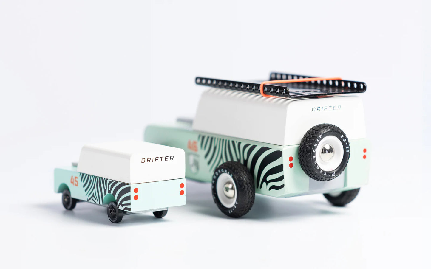 Candylab Mini Zebra Drifter Modern Vintage Adventure Vehicle