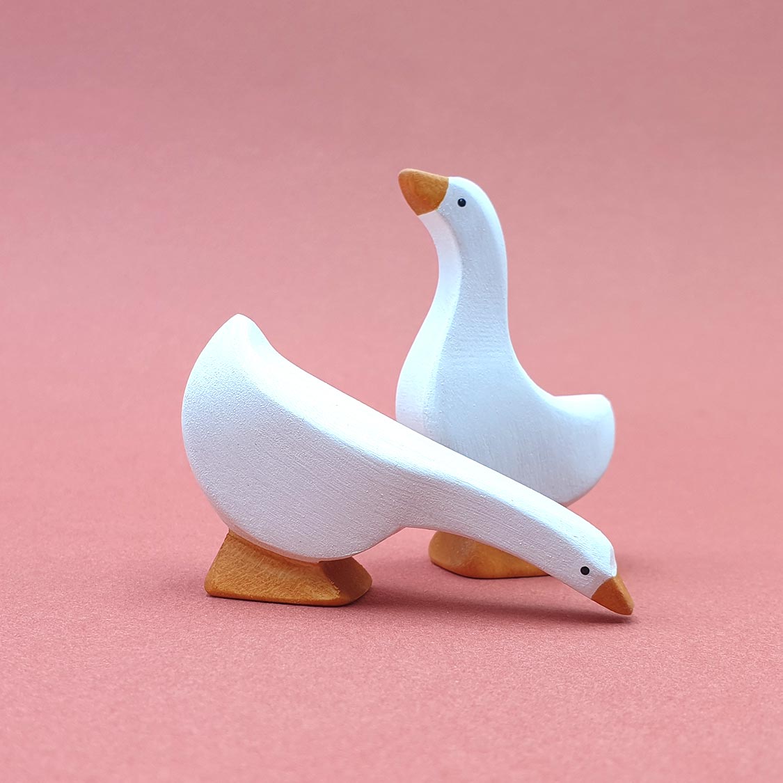 Brin d'Ours Handmade Wooden Geese