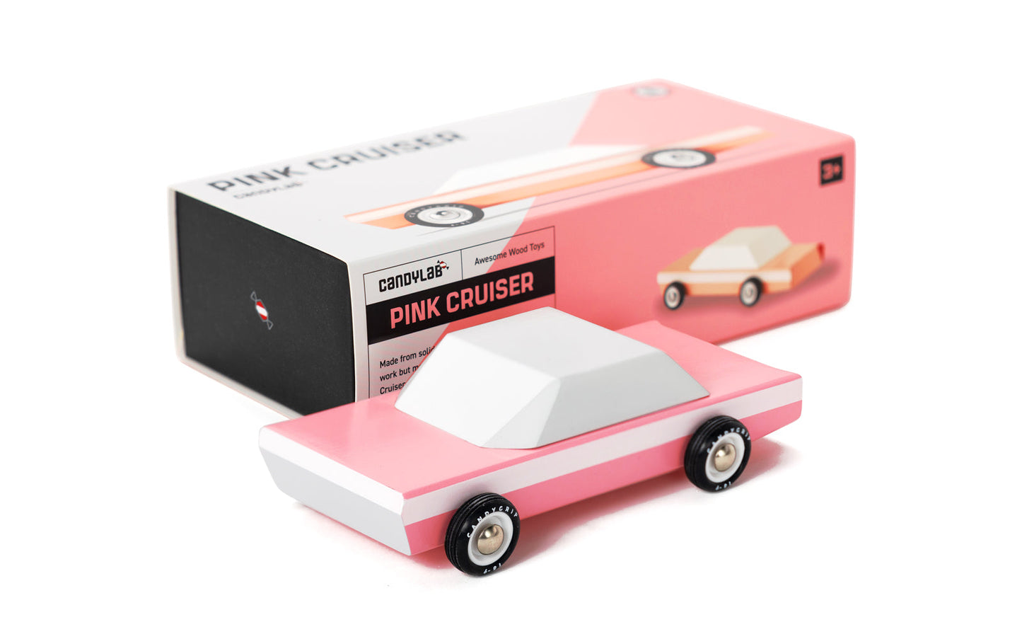 Candylab Toys Americana Cruiser Pink - Modern Vintage Toy Car