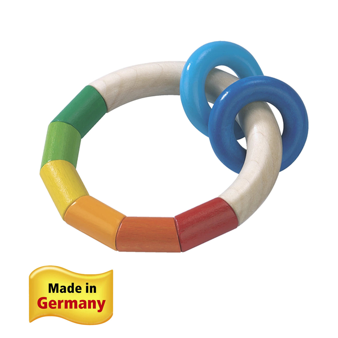 HABA Kringelring Wooden Baby Rattle