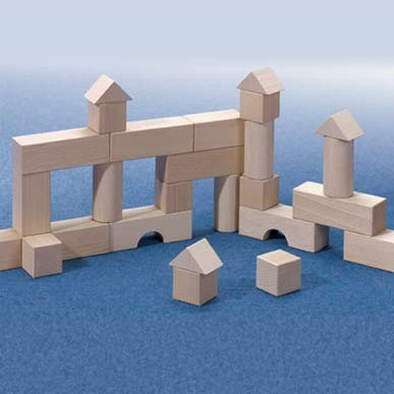 HABA Basic Building Blocks 26 Piece  Natural Wood Starter Set