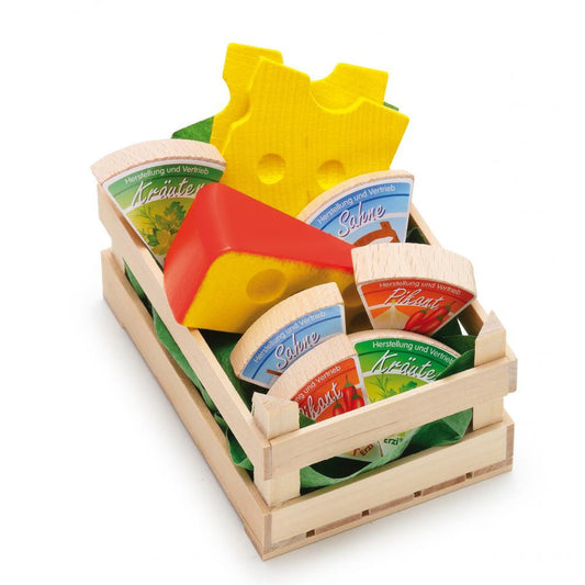 Assorted Wooden Cheese (Small) - Play Food Made in Germany - Wood Wood Toys Canada's Favourite Montessori Toy Store