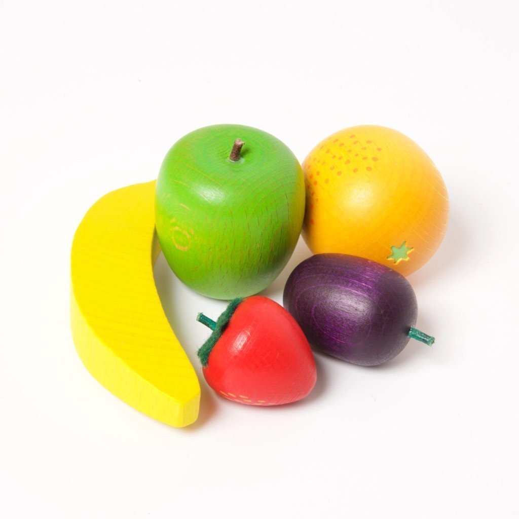 Assorted Wooden Fruits (Small) - Play Food Made in Germany - Wood Wood Toys Canada's Favourite Montessori Toy Store