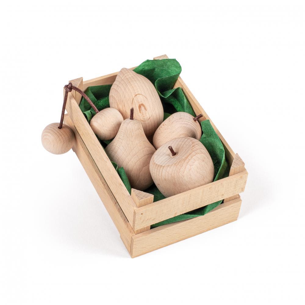 Assorted Wooden Natural Fruits (Small) - Play Food Made in Germany - Wood Wood Toys Canada's Favourite Montessori Toy Store