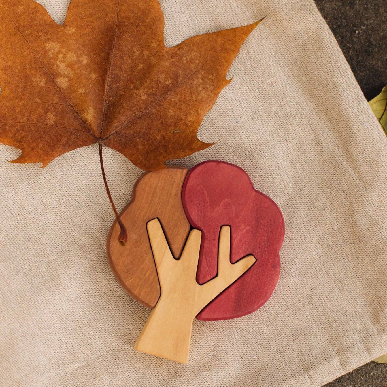 Autumn Tree Puzzles by Avdar - Wood Wood Toys Canada's Favourite Montessori Toy Store