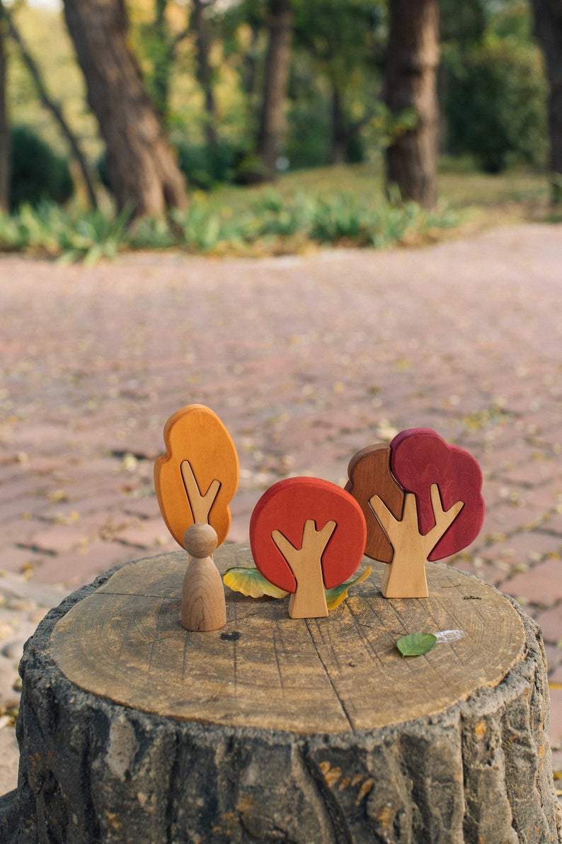 Autumn Tree Puzzles by Avdar - Wood Wood Toys Canada's Favourite Montessori Toy Store
