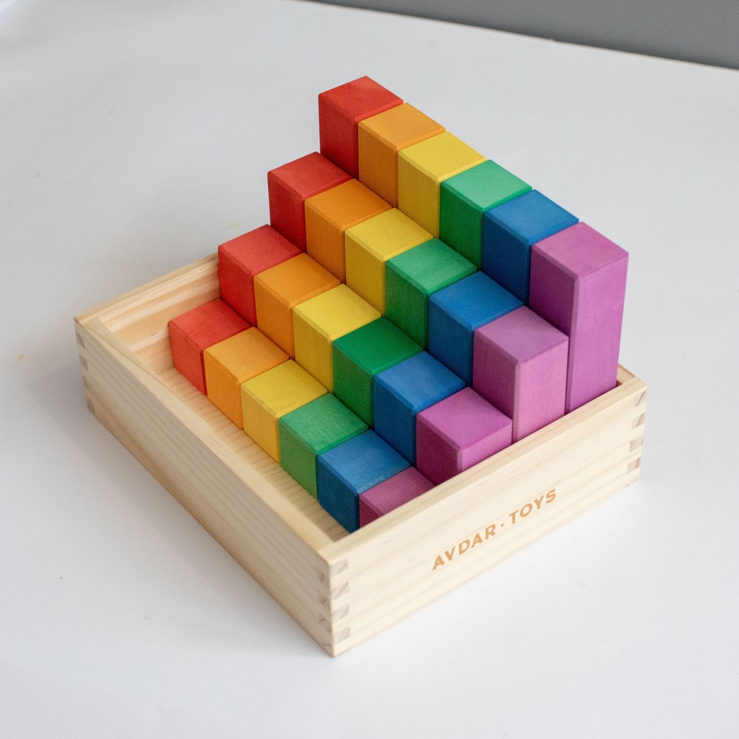 Avdar Counting Blocks (Set of 24) - Wood Wood Toys Canada's Favourite Montessori Toy Store