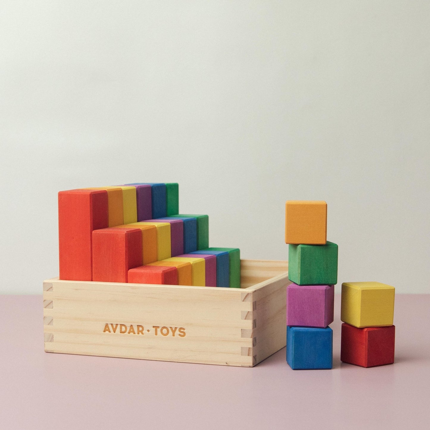 Avdar Counting Blocks (Set of 24) - Wood Wood Toys Canada's Favourite Montessori Toy Store