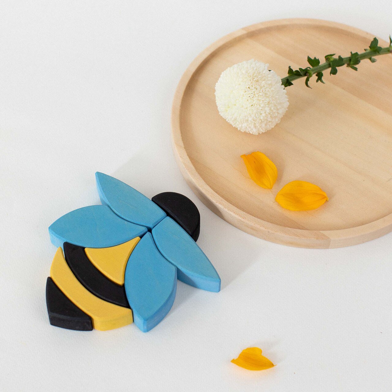 Bee Puzzle Block Set by Avdar - Wood Wood Toys Canada's Favourite Montessori Toy Store