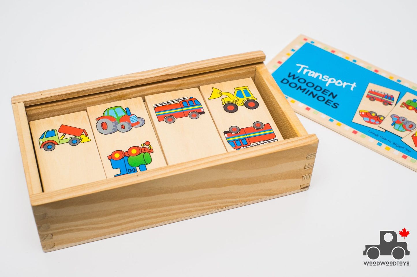 Bigjigs Toys Transport Dominoes - Wood Wood Toys Canada's Favourite Montessori Toy Store