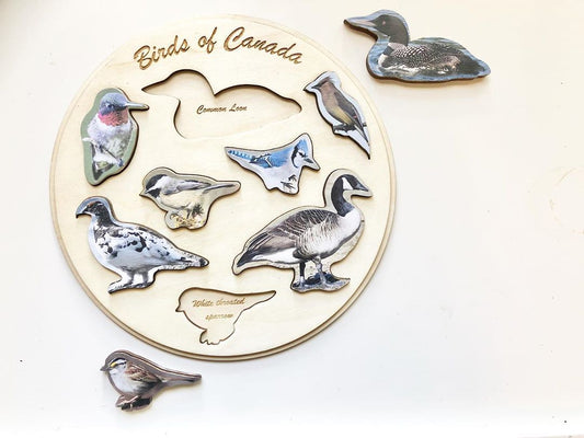 Birds of Canada Handmade Puzzle by Wood Wood Toys - Wood Wood Toys Canada's Favourite Montessori Toy Store