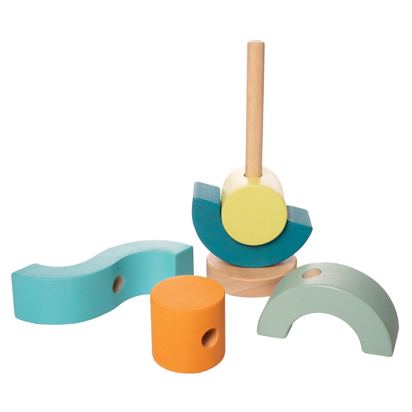 Boom Shock-a-Locka Stacker by Manhattan Toy - Wood Wood Toys Canada's Favourite Montessori Toy Store