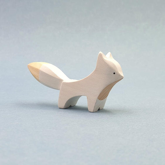 Brin d'Ours Handmade Arctic Fox - Wood Wood Toys Canada's Favourite Montessori Toy Store