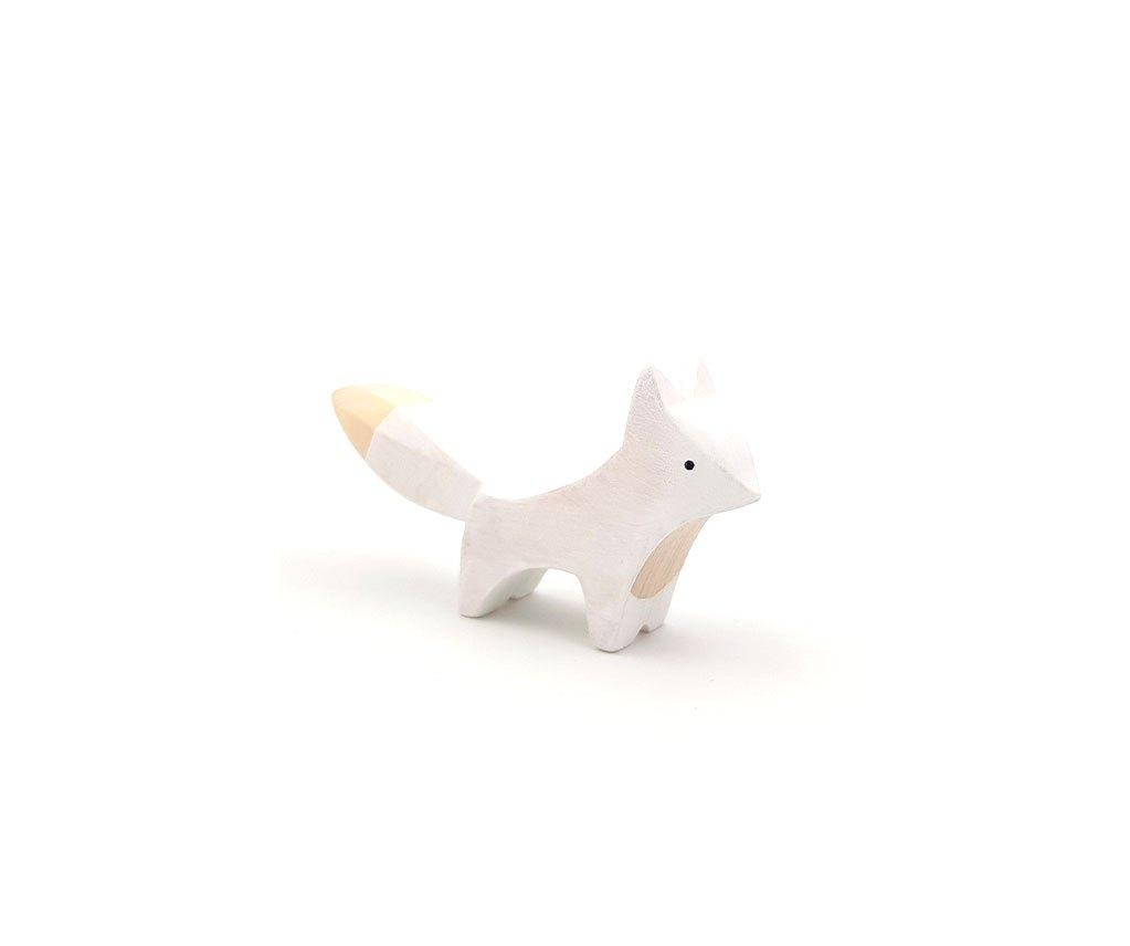 Brin d'Ours Handmade Arctic Fox - Wood Wood Toys Canada's Favourite Montessori Toy Store