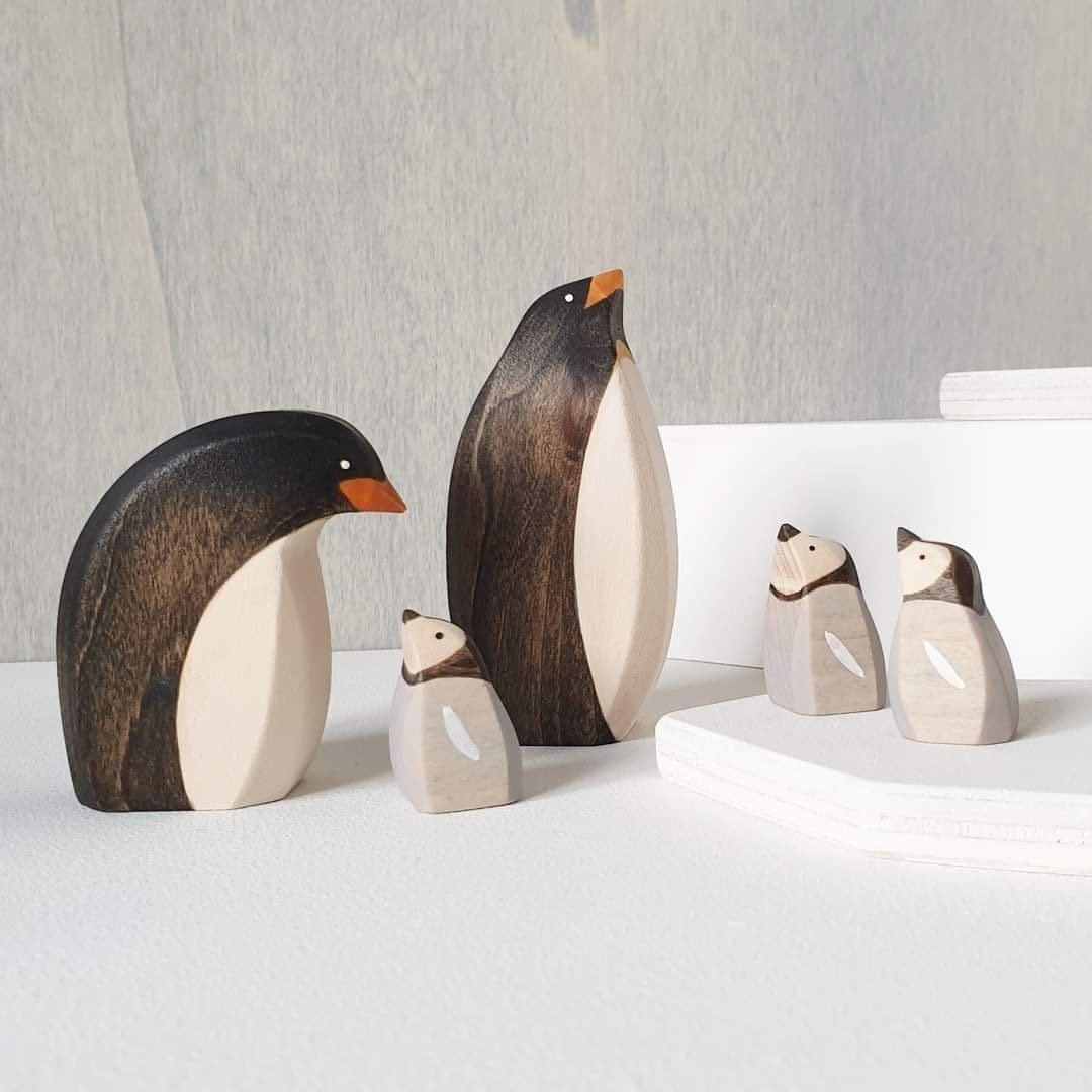 Brin d'Ours Handmade Penguins - Wood Wood Toys Canada's Favourite Montessori Toy Store